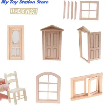 1:12 Lėlės Namą durys, Baldai Modeliavimas Miniatiūros 