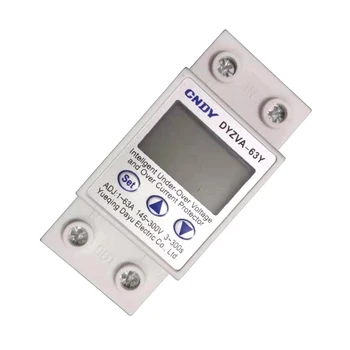 1-63A 145-300V reguliuojamas PV saulės namo per įtampos saugiklis LCD ir pagal įtampos apsaugos, geros naujos srovės ribotuvas