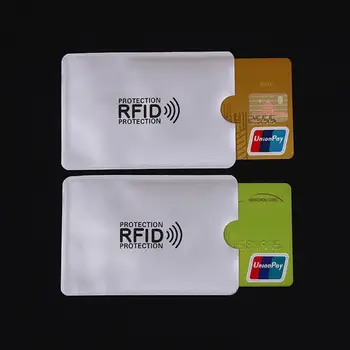 10vnt ID Kortelės Laikiklis Stabdžių-Scan Kredito RFID Kortelės Apsaugos Anti-Magnetinis Laikiklis Krepšys, Piniginė