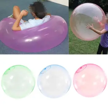 120CM Vaikų Lauko Minkštas Squishies Oro, Vandens Pripildytas Bubble Ball Susprogdinti Balioną Žaislas Įdomus Šalis Žaidimas Vaikams Pripučiami Dovana
