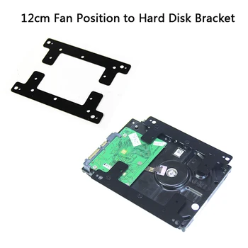 12cm ventiliatorius poziciją standžiojo disko laikiklis SSD (solid state HDD kietasis diskas standžiojo disko expansion desktop važiuoklės Priedai