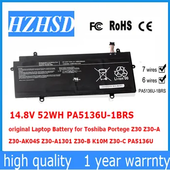 14.8 V 52WH PA5136U-1BRS originalus Laptopo Baterija Toshiba Portege Z30 Z30-A Z30-AK04S Z30-A1301 Z30-B K10M Z30-C PA5136U