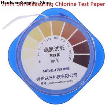 1Roll Chloro Bandymo Popieriaus Juostelės nuo 10-2000mg/lppm Spalvų paletę Vandens Valymo Bandymų Matavimo