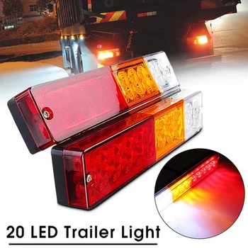 20 LED Uodega Lengvųjų Automobilių Sunkvežimių Priekabos Stop Galiniai Atvirkštinio Posūkio Rodiklio Žibinto Lemputė