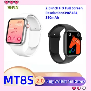 2022 Naujas S8 MT8 S Smart Watch 8 Full HD Ekranas, atsparus Vandeniui BT Skambučio Fitness Tracker MT8S Laikrodžiai Vyras Moteris IPhone Samsung
