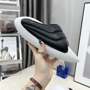 2022 Naujos Platformos kosmoso duona Purtyti batų dizaineris erdvėlaivis smailūs batai platformos neslidus vieną eilutę didelio dydžio paplūdimio shoes35-42