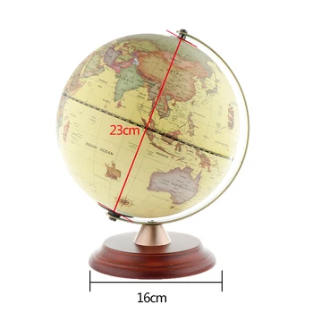 23cm Dia LED šviesos Pasaulio Žemės Rutulio Žemėlapis Geografija Švietimo Žaislas Su Stovu Office 