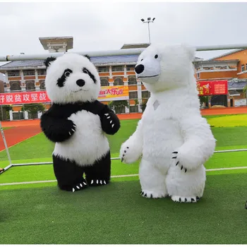 260cm Pripučiami Polar Bear Animacinį personažą kostiumas Talismanas Kostiumas Reklamos Ceremonija Fancy Dress Šalies Gyvūnų karnavalas prop