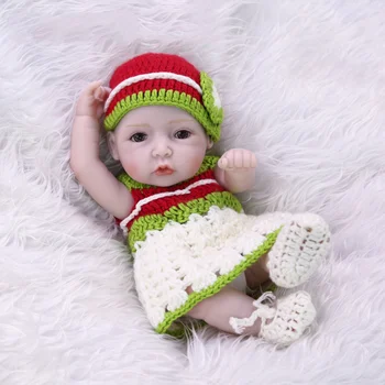 27cm Mini Lėlės Reborn viso Kūno Silikono Reborn Baby Doll Tikroviška Modeliavimas Mielas Atgimę Žaislai Mergina Žaisti Namuose Žaislas Vaikams Dovanų
