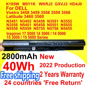 2800MAH 40WH M5Y1K Baterija Dell Inspiron 15 3000 serija 15-3551/3552/3567 15 5000 serijos Nešiojamas 5551/5552/5555/5558/5559