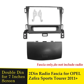 2Din Automobilio Radijo FasciaFrame Opel Zafira Sports Tourer 2011+Dash CD Montavimo Komplektas Stereo Rėmo Skydelyje GPS DVD Grotuvas Bezel