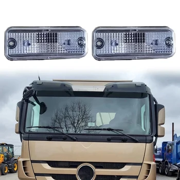 2vnt 24V Sunkvežimių LED Saulės Skydelis, Šviesos, skėtį nuo saulės Šviesos Sunkvežimių Stogo Šviesos Sunkvežimis Mercedes Actros MP1, MP2, MP3