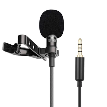 3.5 mm Mini Mikrofonas, USB jungtis Lavalier prisegamas Mikrofonas Metalo Įvairiakryptė Garso Mikrofonas, Skirtas Nešiojamas KOMPIUTERIS Visų Smartphonach