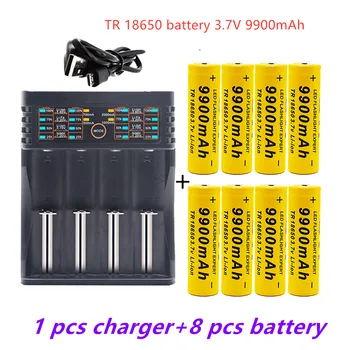 3.7 V 18650 baterijos įkrovimo liion akumuliatoriaus Led žibintuvėlio baterijos 18650 baterijos Didmeninė +USB įkroviklis