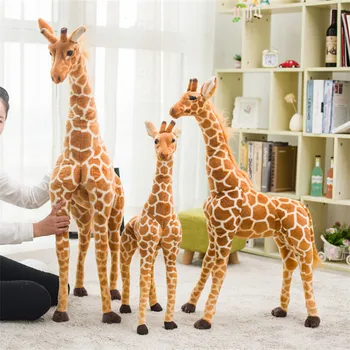 35-120cm Milžinišką Realiame Gyvenime, Žirafa, Pliušiniai Žaislai Kambario Dekoro Aukštos Kokybės Iškamšos, Minkštos Lėlės, Vaikams, Vaikų, Kūdikių Gimtadienio Dovana