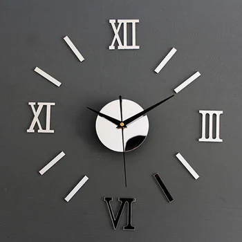 3D Laikrodis, Veidrodis, Sienų Lipdukai Kūrybos 