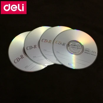 4PCS/DAUG Deli 3725 CD-R Tuščių diskų įrašomųjų kompaktinių diskų 700MB/80min/52x CD-R TUŠČIŲ Diskų vieną Gabalą