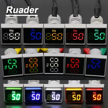 5 spalvos 3 stilius Aikštėje 22mm 0-100 Hz Skaitmeninis Ekranas, Elektros energijos Hz Dažnio matuoklis Matuoklio Indikatorius Signalo Lemputė Combo Testeris