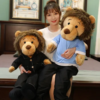 50-125cm Aukštos Kokybės Korėja Karalių Liūtas Žaislas Lee Minomi liūtas Įdaryti Minkštos Lėlės, Pliušiniai Gyvūnų Gimtadienio Dovana vaikams Vaikams