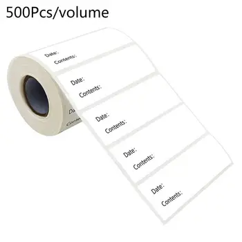 500pcs Virtuvės Lipdukai Šaldytuvas Šaldiklis Maisto produktų Laikymo Data Turinys Etiketės Bako Krepšys Jar