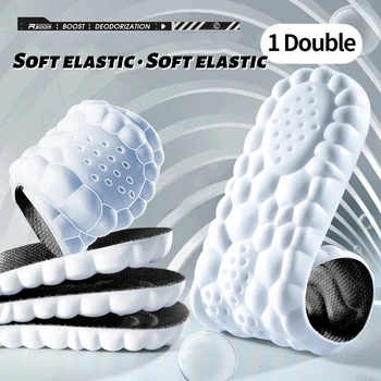 5D Sporto Vidpadžiai, skirti Batai PU Super Minkštas Veikia Vidpadžio už Kojų Smūgio Absorbcijos Batų Vienintelis Arka Parama Ortopedijos Įdėklai