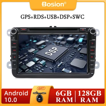 8inch 2 Din Car Stereo Radijo Multimedijos Grotuvas DVD Android 10.0 Volkswagen/Golf/Passat/b7/b6 GPS Auto Carplay DSP 6G+128GB