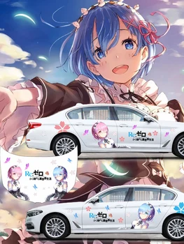 Anime ITASHA Rei Car Wrap Durų Šonų Lipdukai Tinka su Bet Vinilo Automobilių Grafika, Automobilių Priedai, Automobilių Lipdukai Automobilio Lipdukas
