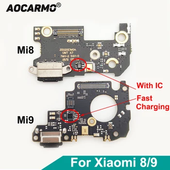 Aocarmo Už Xiaomi Mi 8 9 Mi8 Mi9 Tipas-C USB Kroviklis Greito Įkrovimo Dokas Uosto Valdybos Jungtis, Flex Kabelis Su IC Pakeitimo