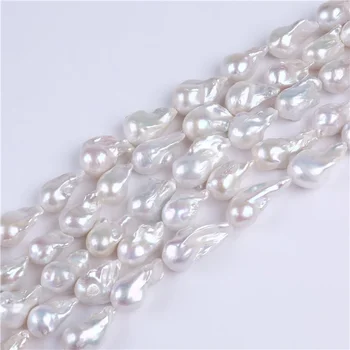 APDGG Gamtos Perlas 16-20mm didelis baroko perlas sruogos prarasti perlų karoliukai moterų lady papuošalai 