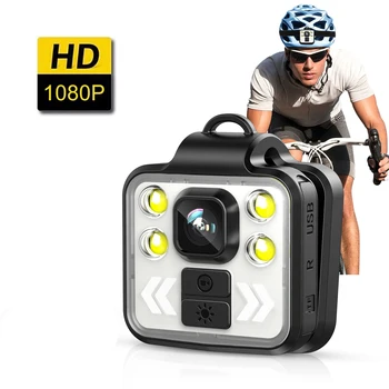 Asmens Kūno Kamera, Vaizdo įrašymas, 1080P Kūno Dėvėti Kamera su LED Ryškumas, Nešiojami Fotoaparatą, Galvos , 5-6HR Baterija