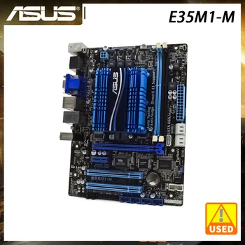 ASUS E35M1-M pagrindinė Plokštė DDR3 pagrindinė Plokštė AMD FCH A50 5×SATAIII PCI-E X16 VGA DVI uATX Dual Channel Paramos AMD Fusion E-350 APU