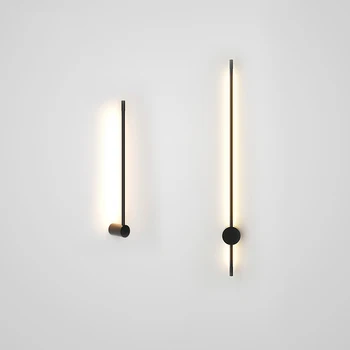 Aukso/Juoda modernios LED Sieninis veidrodis lempos šviesos paviršinio montavimo gyventi kambaryje, restoranas, kambarių sienos lempos L600mm~1400mm