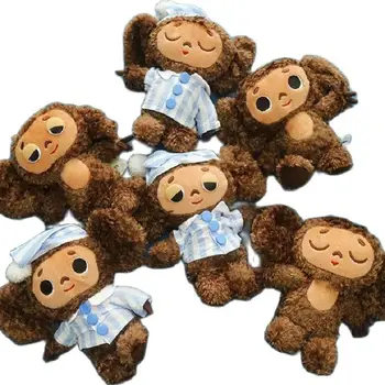 Aukštos Kokybės cheburashka pliušinis žaislas didelėmis akimis, beždžionė su drabužiais lėlės Rusija Anime kūdikis, vaikas miego nuraminti lėlės, žaislai vaikams