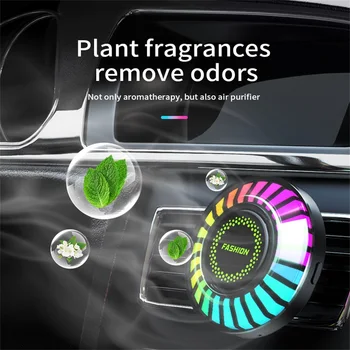 Auto Automobilis RGB LED Juostos Atmosferą Lengvųjų Automobilių Oro Gaiviklis, Aromaterapija Su Belaidžio Nuotolinio Valdymo Dekoratyvinis Apšvietimas