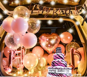 Automobilio bagažo skyriaus balionas nustatyti staigmena susitarimą vaikas draugei gimtadienio išpažinties balionas pasiūlymą apdailos romantiška
