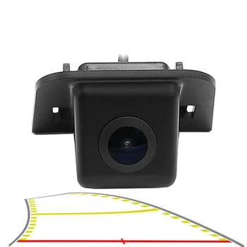 Automobilio Galinio Vaizdo Atbuline Kamera Dinamiška Atsarginė Kamera Su Trajektorija Automobilių Stovėjimo Aikštelė Linijos Toyota Prius 