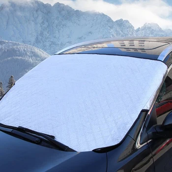 Automobilio priekinio Stiklo Dangtis Žiemą Saulės Sniego, Ledo danga apsauga nuo dulkių Anti-frost (Anti-rūko UV Apsauga Sniego danga Automobilių Reikmenys