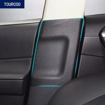 Automobilio Salono B Ramstis Skydas Apsauginis Odos Lipdukas Toyota RAV4 2020-2022 Saugos Diržas, Stabdžių-susidūrimo Odos Lipdukas