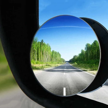 Automobilių aklojoje Veidrodžių Frameless Apvalus Veidrodis 360 Laipsnių Platus kampas Papildomas galinio vaizdo Veidrodžius, Saugos Vairuotojo Galinio vaizdo Veidrodėliai