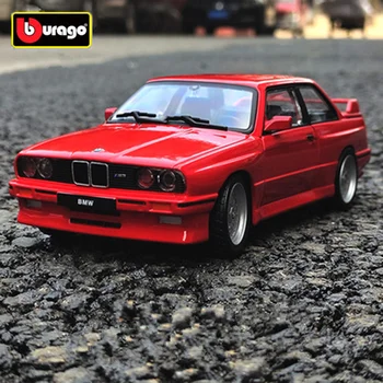 Bburago 1:24 1988 m. BMW 3 Serijos M3 E30 Lieti Sporto Automobilio Modelį Diecasts Metalo Klasikinių Automobilių Modelį Aukštos Modeliavimas Vaikų Žaislas Dovana