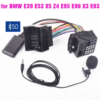 Bluetooth 5.0 Muzikos Garso Adapteris, Mikrofonas, Laidas MINIONE COOPER BMW E39 E53 X5 Z4 E85 E86 X3 E83