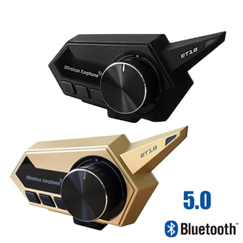 Bluetooth 5.0 Varikliu Šalmas Laisvų Rankų Įranga Su Handbar Valdytojas Belaidė Laisvų Rankų Įranga Stereo Ausinės Motociklo Hifi Ausines