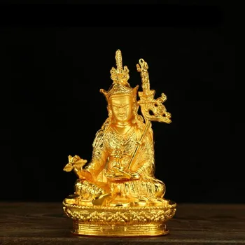 Budistų Amatų Didmeninė Subtilus Auksu Padmasambhava Aukštos Klasės Nepalas Lydinio Budos Statula Šventoji Šventykla Papuošalai