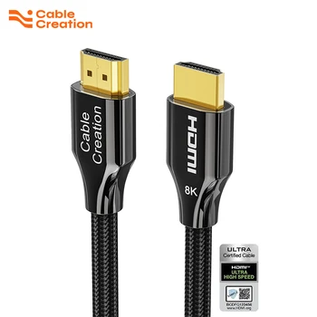 CableCreation 8K HDMI Kabelis HDMI 2.1 8K 60Hz 4K 120Hz Laidą Xiaomi Xbox Serries X PS5 PS4 Chromebook 