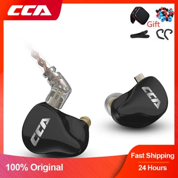CCA CA16 Ausyje Stebi Ausines 7BA+1DD Hibridiniai Vairuotojai Laidinio Ausines HIFI Stereo IEM Ausinės Bass Headse už CCA C16 C12 KZ