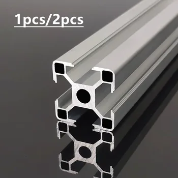CNC aliuminio profilio 3030 aliuminio profilių ekstruzijos 100mm-1000mm ES standartas 3D spausdintuvo dalys anodo vielos vadovas, aliuminio profilis