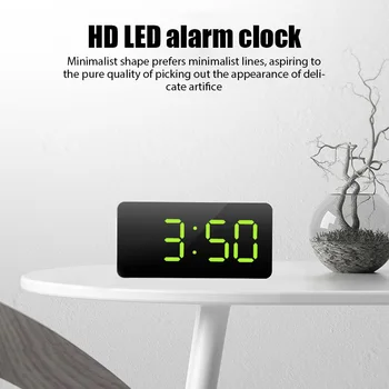 Daugiafunkcinis LED Skaitmeninis Laikrodis-Žadintuvas Atidėti Išjungti Kalendoriaus Darbalaukio Elektroninių Stalo Laikrodžiai, Miegamojo Lovos Laikrodis Namų Dekoro
