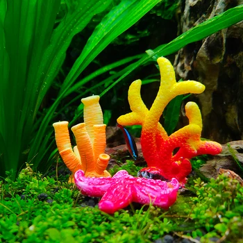 Derva Koralų Akvariumo Apdaila Mini Dirbtinio Žvaigždė Koralų, Žuvų Bakas, Papuošalai Krevečių Tankai Akvariumo Reikmenys
