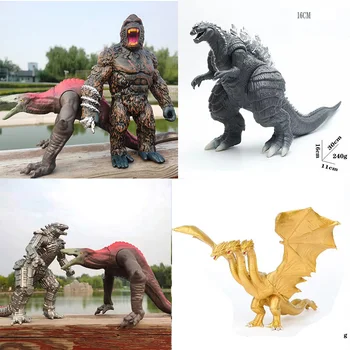 Dinozaurų Godzilla VS King Kong Mechagodzilla Skullcrawler Monstras Veiksmų Skaičius, Modelis Žaislai Jungtinio Kilnojamojo Kietas Lėlės, Stalo Dekoras