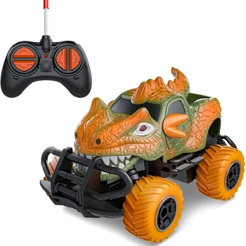 Dinozaurų Žaislai, Nuotolinio Valdymo Automobilių, RC Off-Road Monstras Sunkvežimių Mini Dino Transporto priemonės Vaikams, Kūdikiams, Dovanos mergaitėms 3+